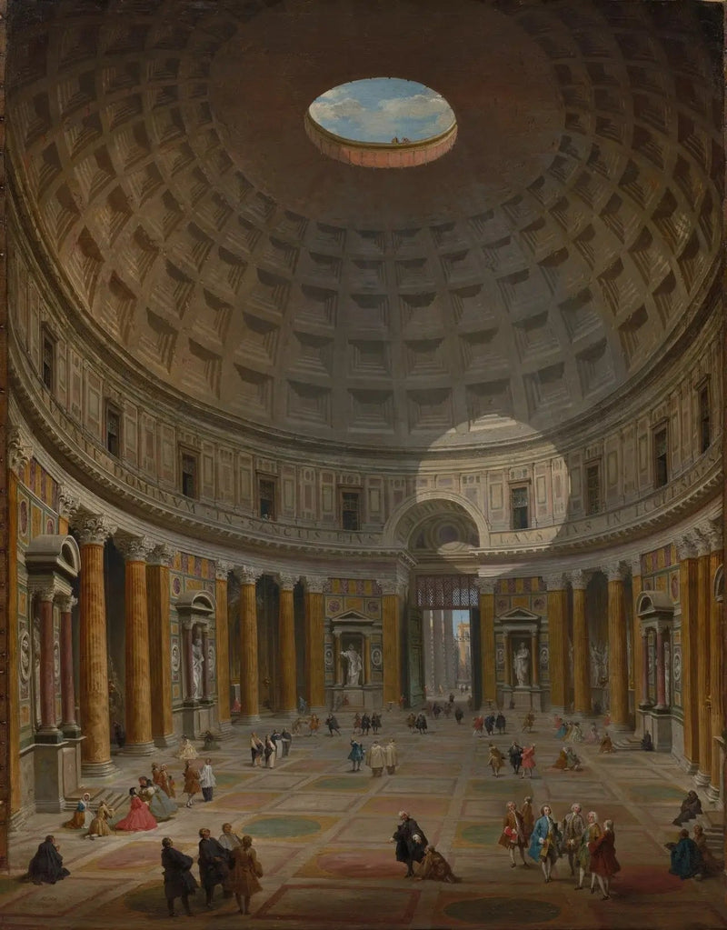Wnętrze Panteonu, Rzym - Giovanni Paolo Panini