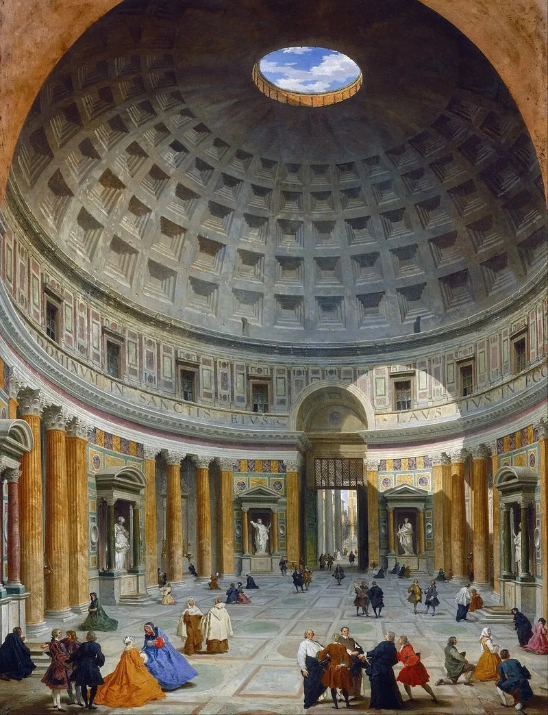 Wnętrze Panteonu, Rzym - Giovanni Paolo Panini
