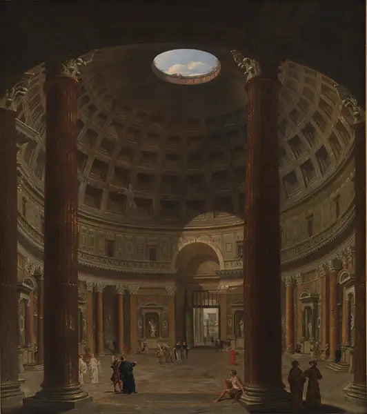 Wnętrze Panteonu, Rzym - Giovanni Paolo Panini