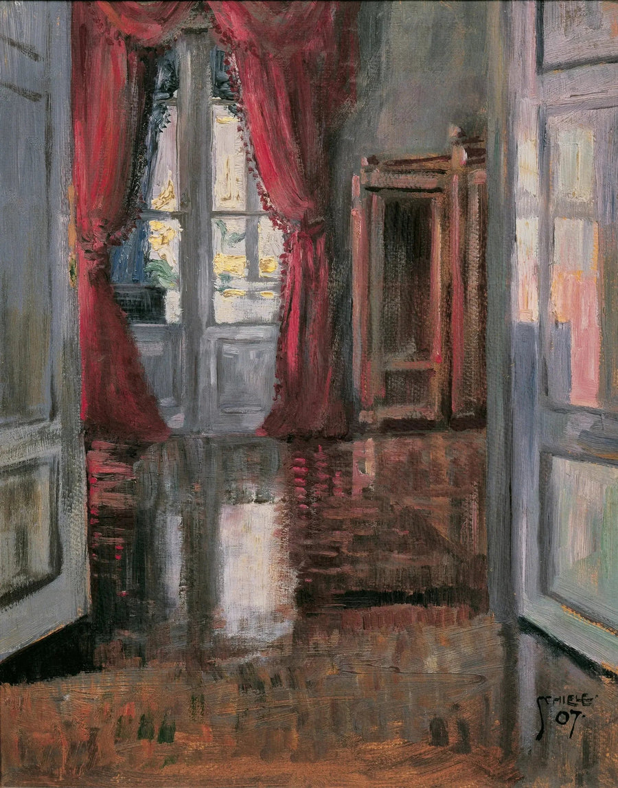 Wnętrze - Egon Schiele