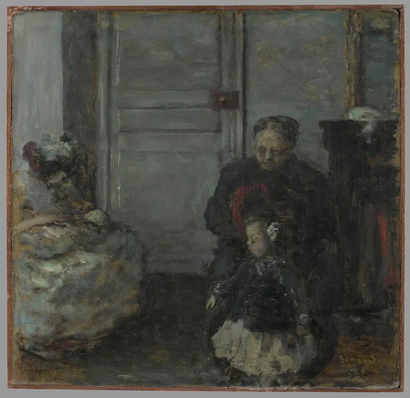 Wnętrze, kobieta i dzieci - Pierre Bonnard