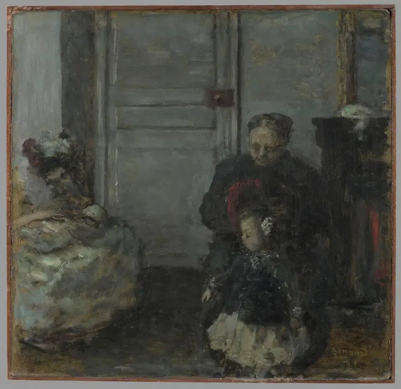 Wnętrze, kobieta i dzieci - Pierre Bonnard
