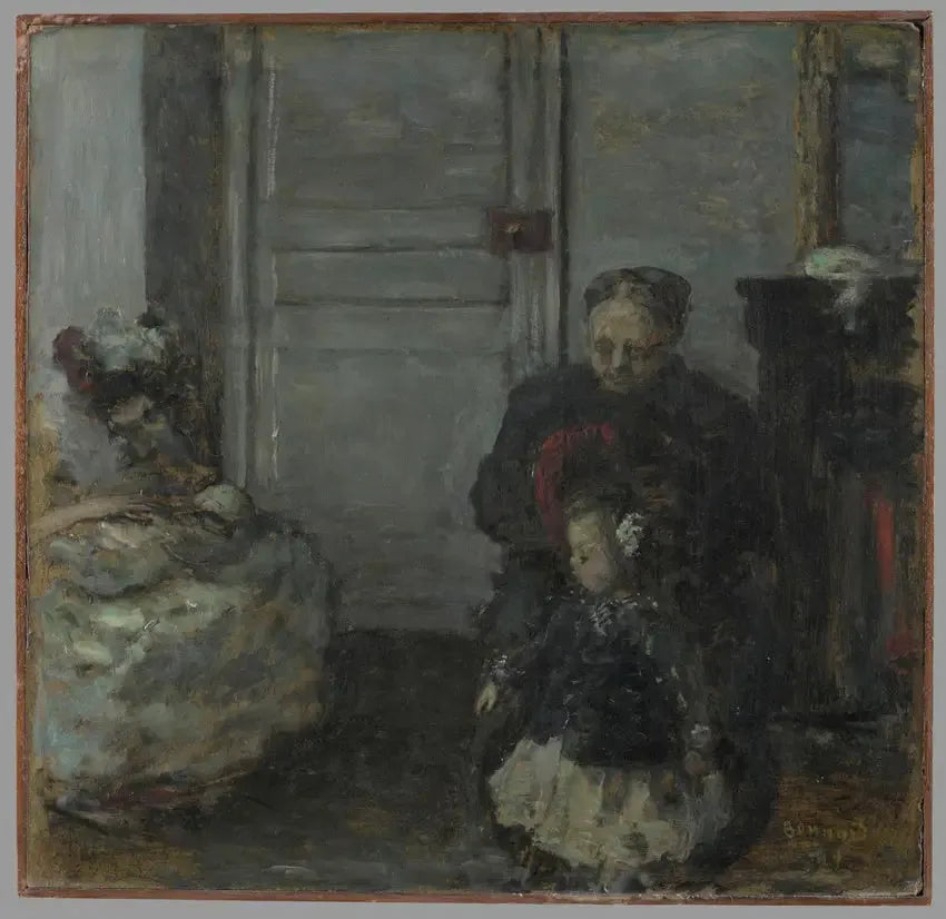 Wnętrze, kobieta i dzieci - Pierre Bonnard