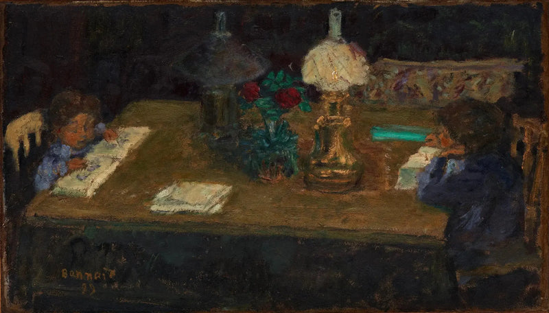 Wnętrze: Dzieci na tarasie - Pierre Bonnard
