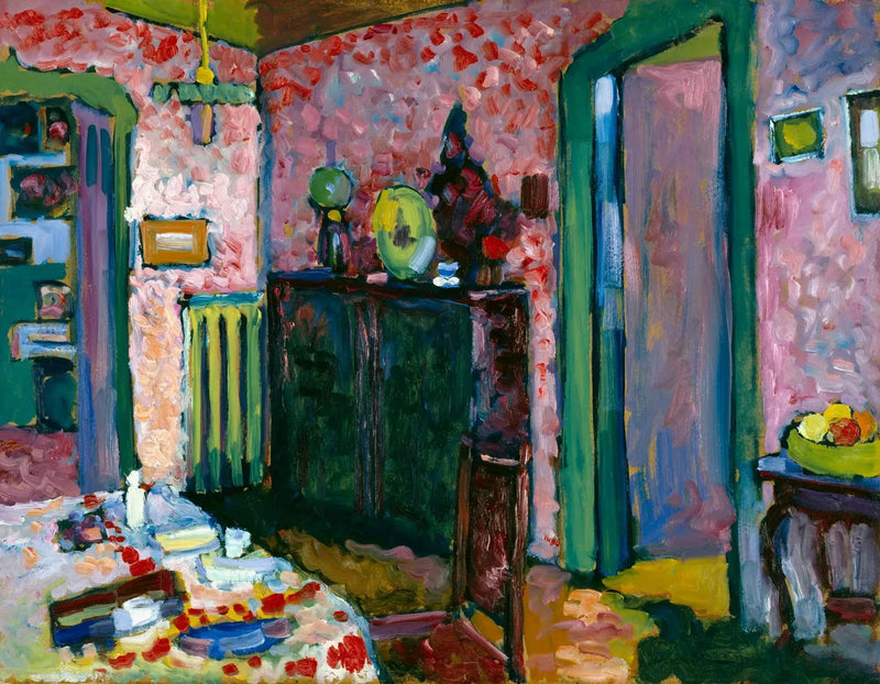 Wnętrze (Moja jadalnia) - Wasilij Kandinsky