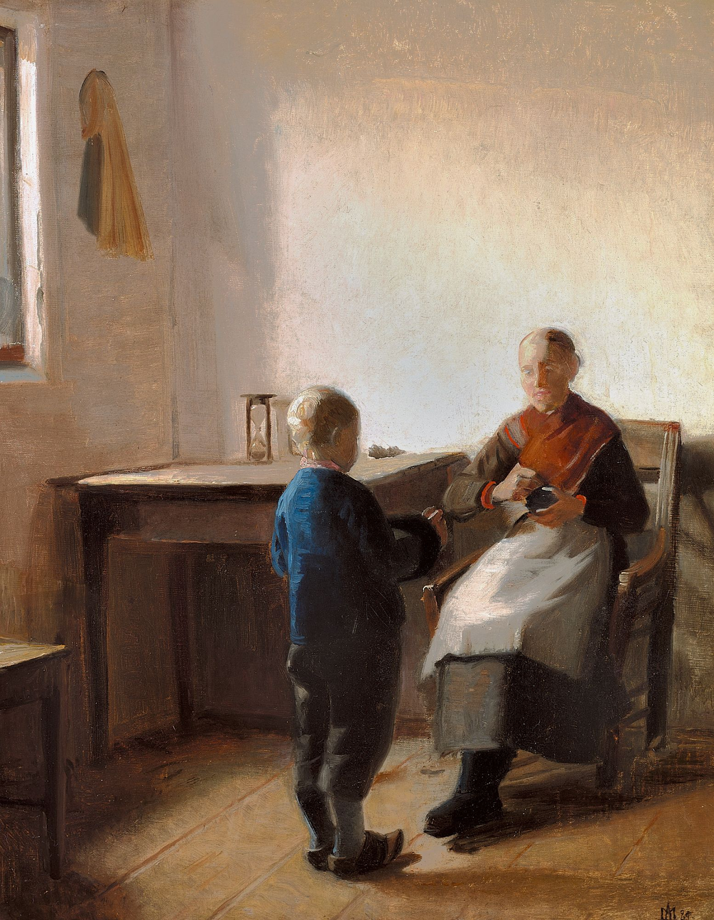 Intérieur. - Michael Peter Ancher image 1 copie peinte à la main à l’huile