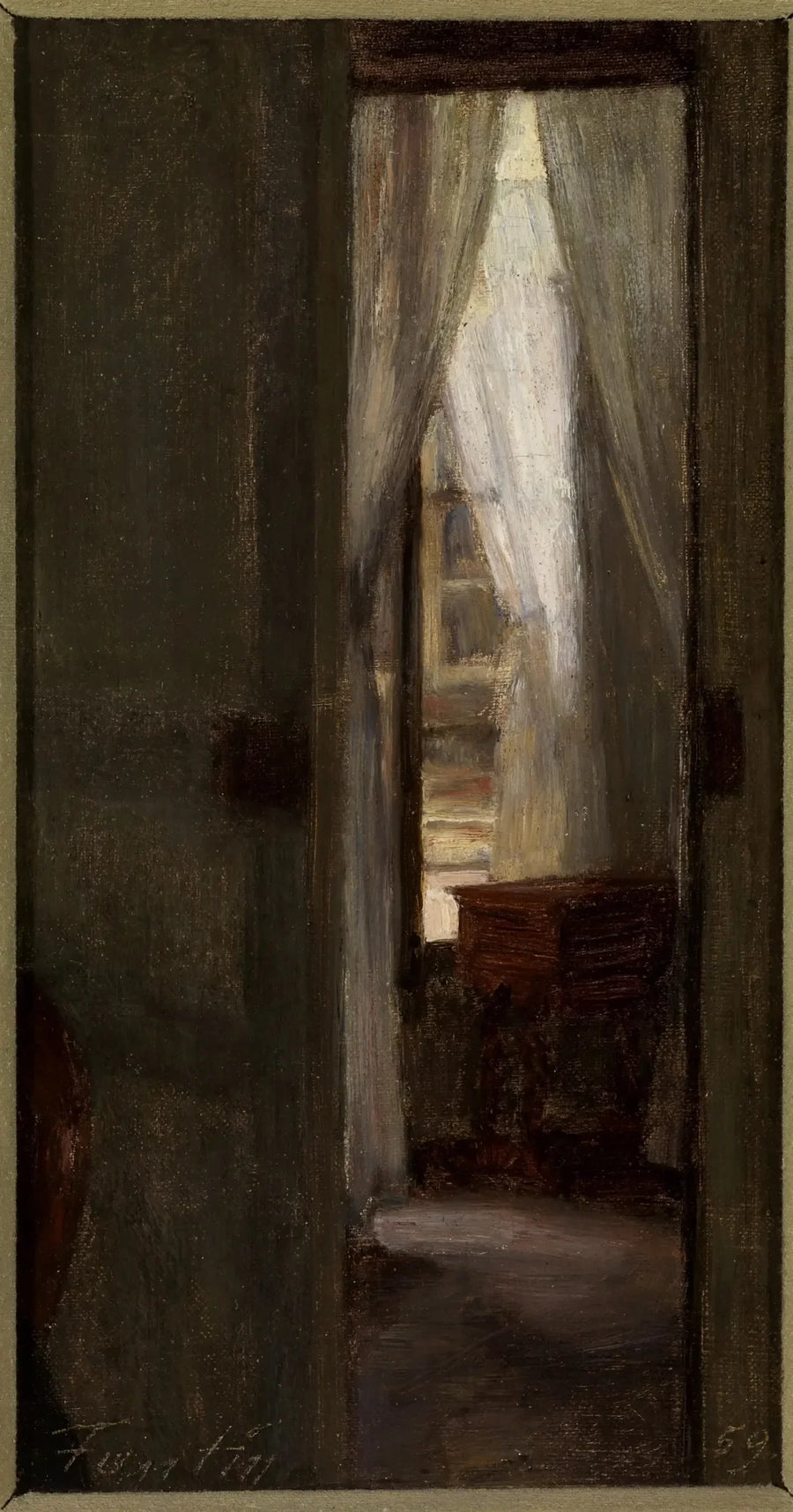Wnętrze, ulica de Beaune - Henri Fantin-Latour