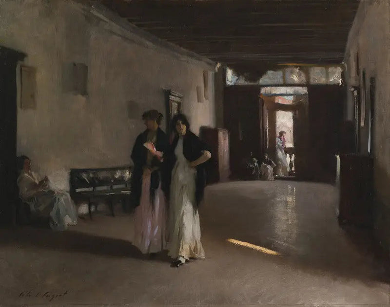 Wnętrze weneckie - John Singer Sargent