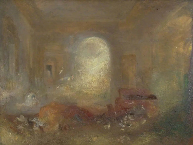 Wnętrze Wielkiego Domu: Salon, Zamek East Cowes - J. M. W. Turner