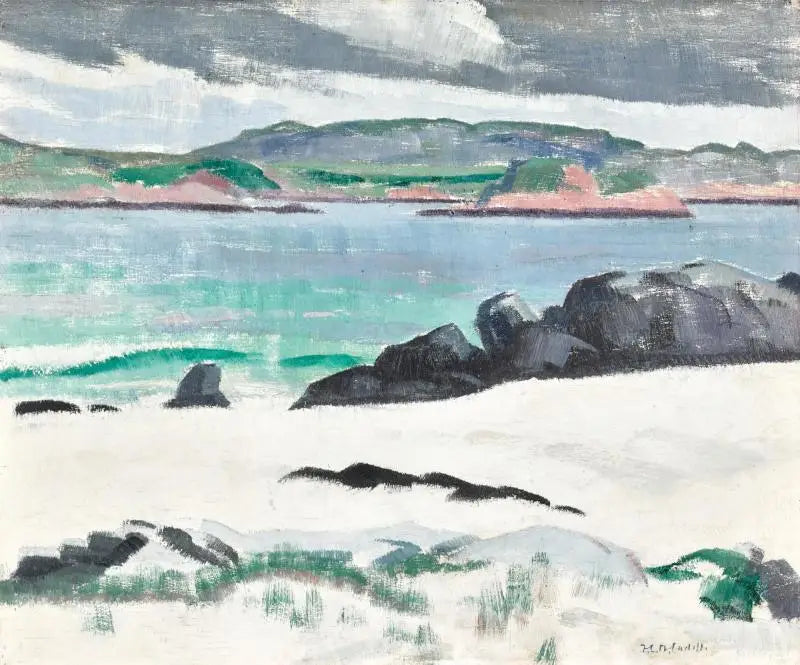 Iona, Cows Rock i Ross z Mull - Francis Cadell