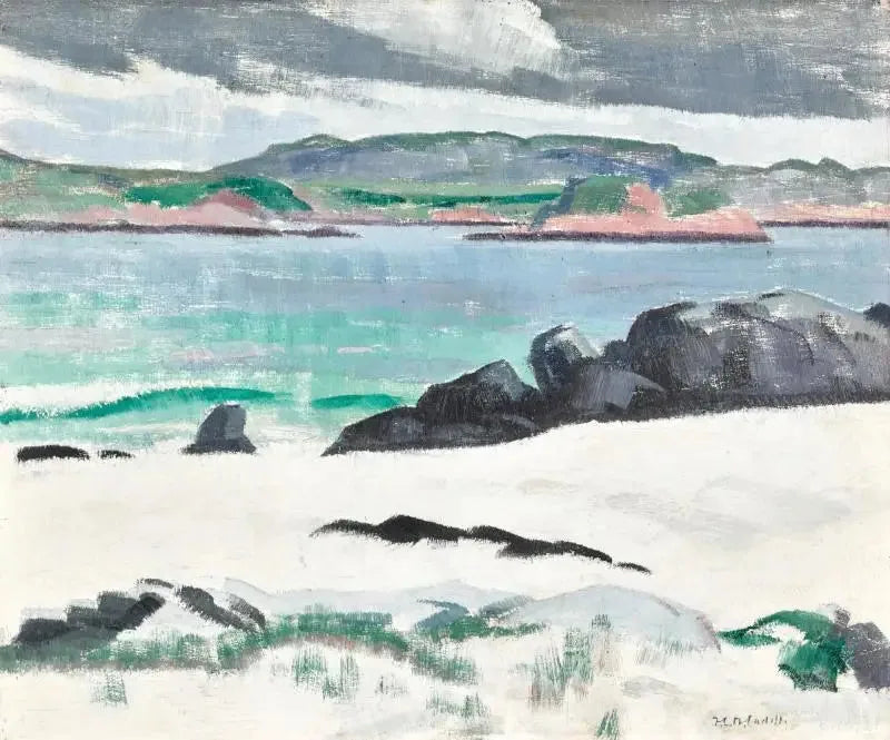 Iona, Cows Rock i Ross z Mull - Francis Cadell