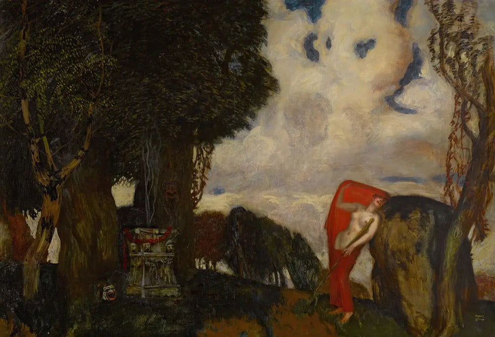 Reproduction du tableau « Iphigénie à Aulis - Franz Von Stuck » par Alpha Reproduction en peinture à l’huile