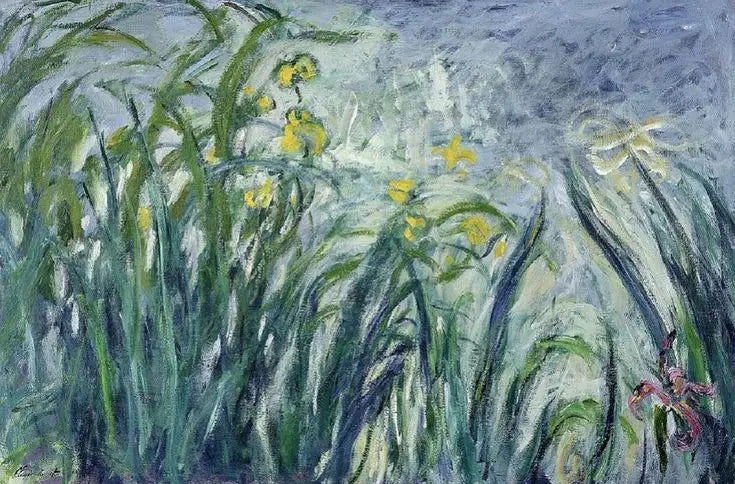 Irysy żółte i fioletowe - Claude Monet