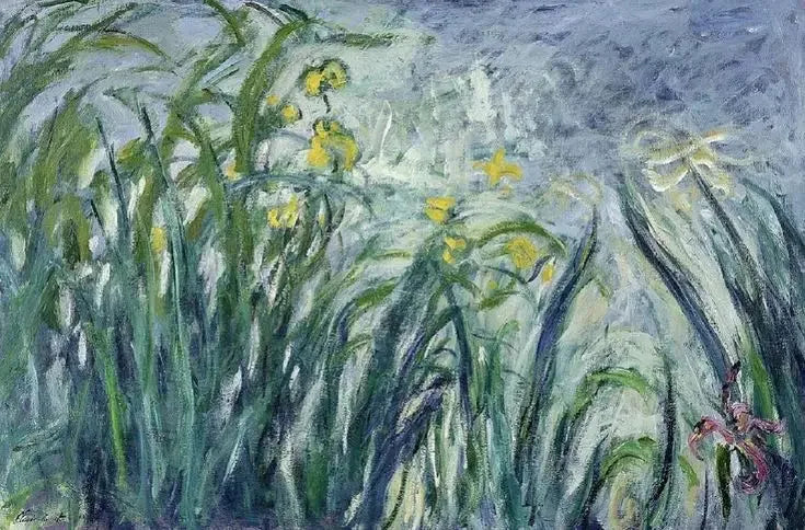 Irysy żółte i fioletowe - Claude Monet