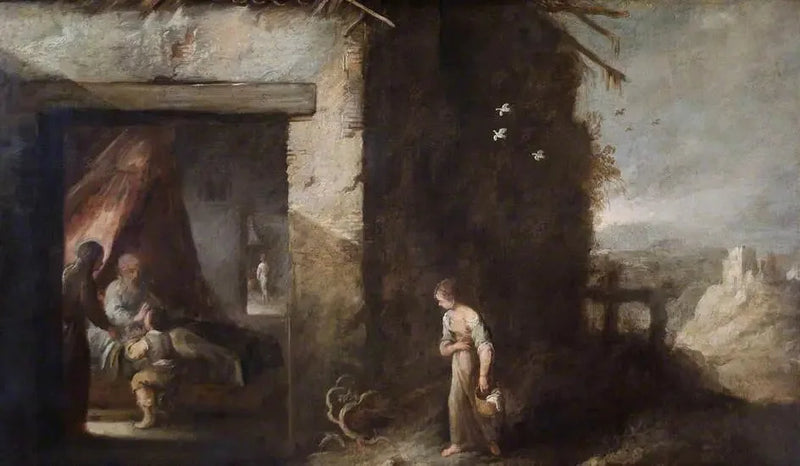 Isaak błogosławiący Jakuba - Bartolomé Esteban Murillo