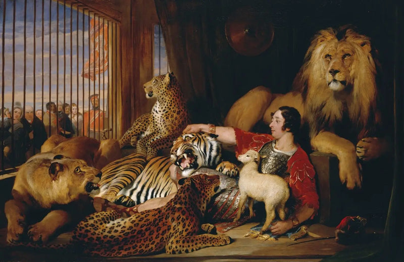Isaac van Amburgh i jego zwierzęta - Edwin Henry Landseer