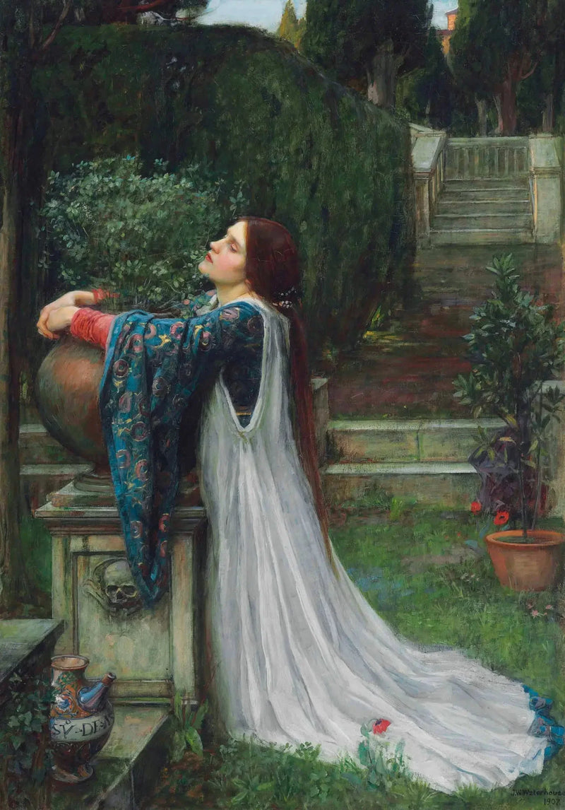 Isabelle i doniczka bazylii - John William Waterhouse