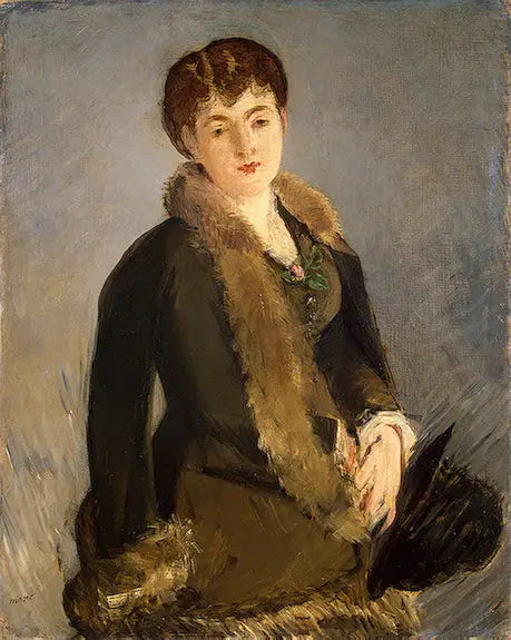 Isabelle Lemonnier Kapelusz w Ręku - Édouard Manet