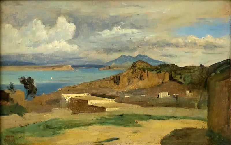 Ischia, widok z pochyłości góry Epomeo - Jean-Baptiste Camille Corot