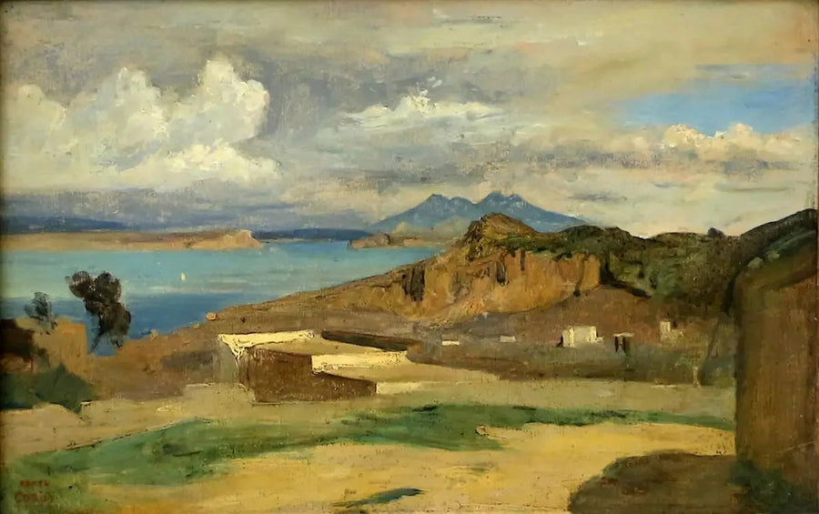 Ischia, widok z pochyłości góry Epomeo - Jean-Baptiste Camille Corot