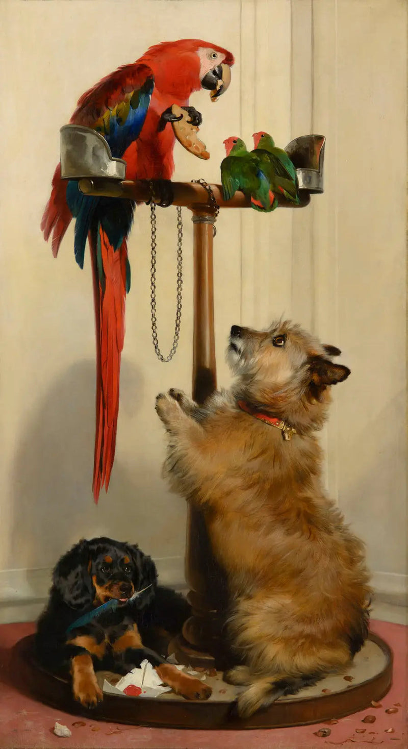 Islay, Tilco, papuga i dwa nierozłączne - Edwin Henry Landseer