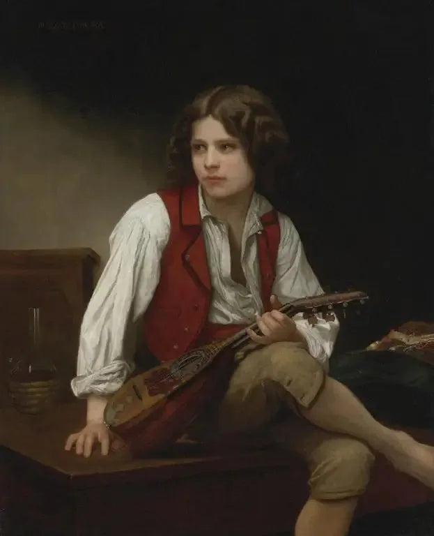 Włoch przy mandolinie - Bouguereau