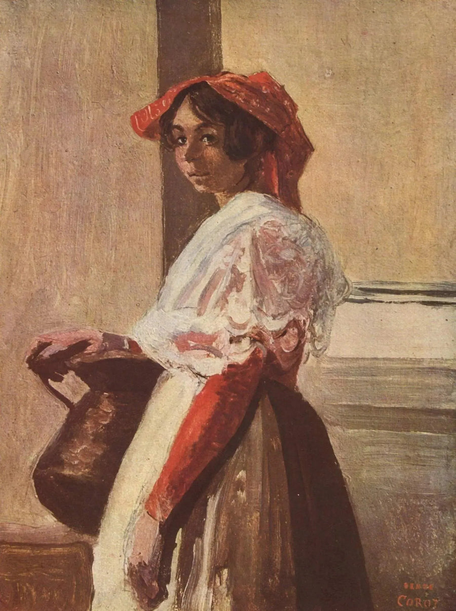 Włoska z dzbankiem - Jean-Baptiste Camille Corot