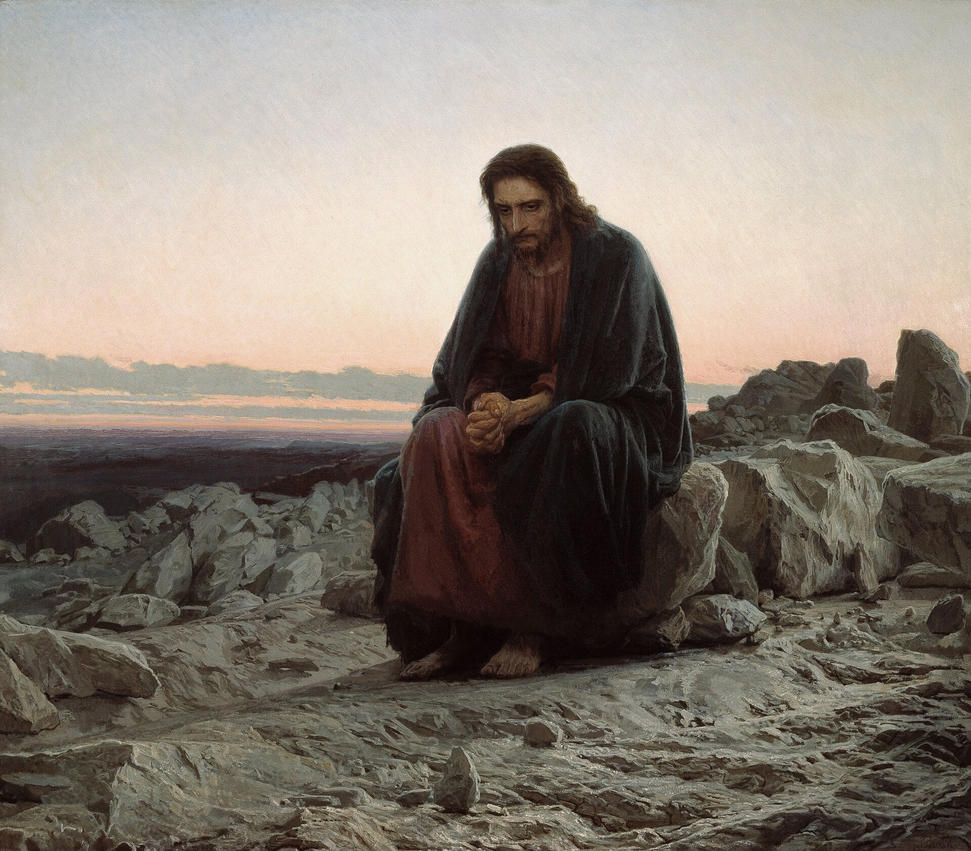 Le Christ dans le désert - Ivan Kramskoï