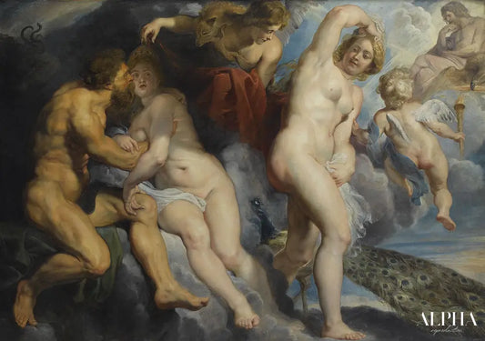 Ixion, roi des Lapithes, trompé par Junon qu'il voulait séduire - Peter Paul Rubens - Reproductions de tableaux et peintures haut de gamme