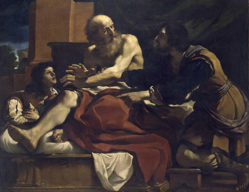 Jakub błogosławiący synów Józefa - Guercino
