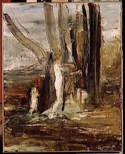 Jakub i Anioł - Gustave Moreau