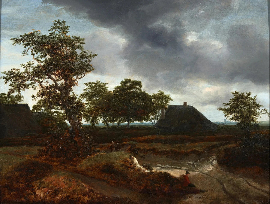 Paysage avec chaumières - Jacob van Ruisdael