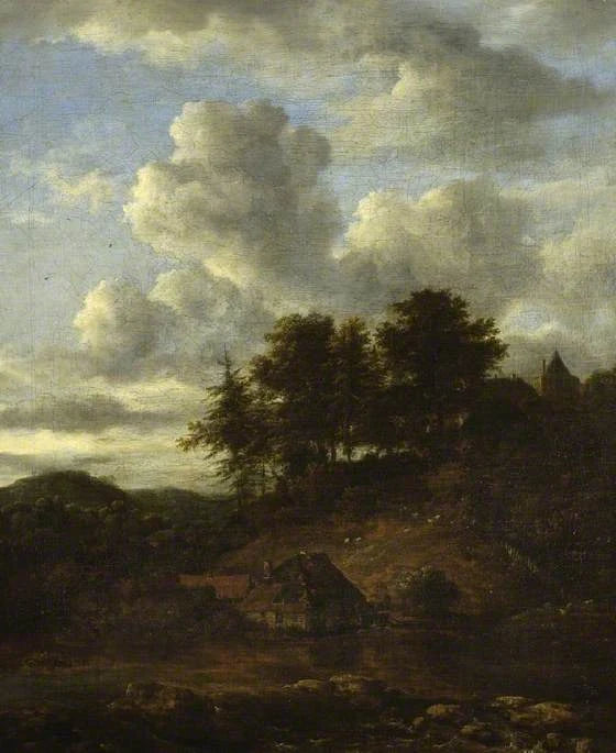 Rivière et pins - Jacob van Ruisdael