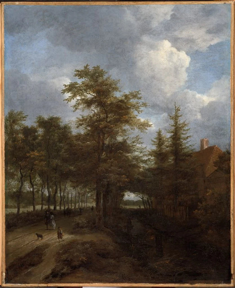Route bordée d’arbres - Jacob van Ruisdael