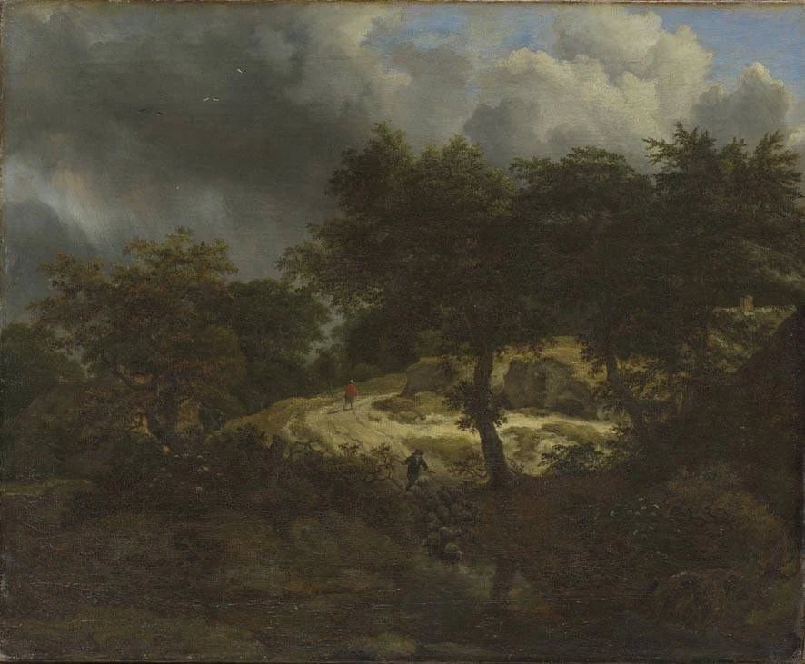 Forêt à l’approche de l’orage, peinture de Jacob van Ruisdael