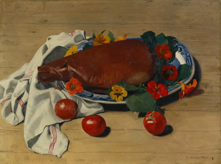 Szynka i pomidory - Félix Vallotton