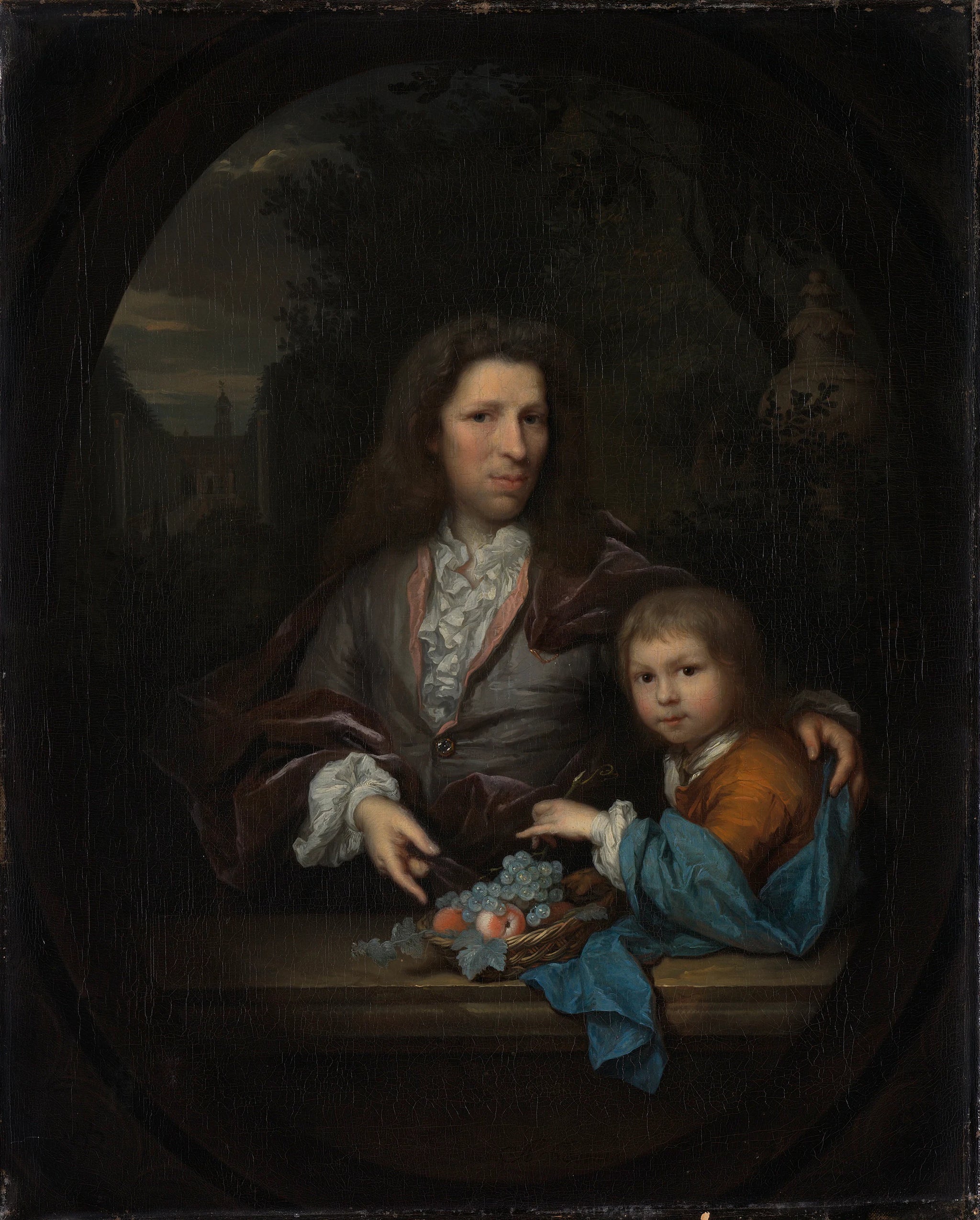 Jan van de Poll (1668-1745) et son fils Harmen Hendrick (1697-1772). - Arnold Boonen