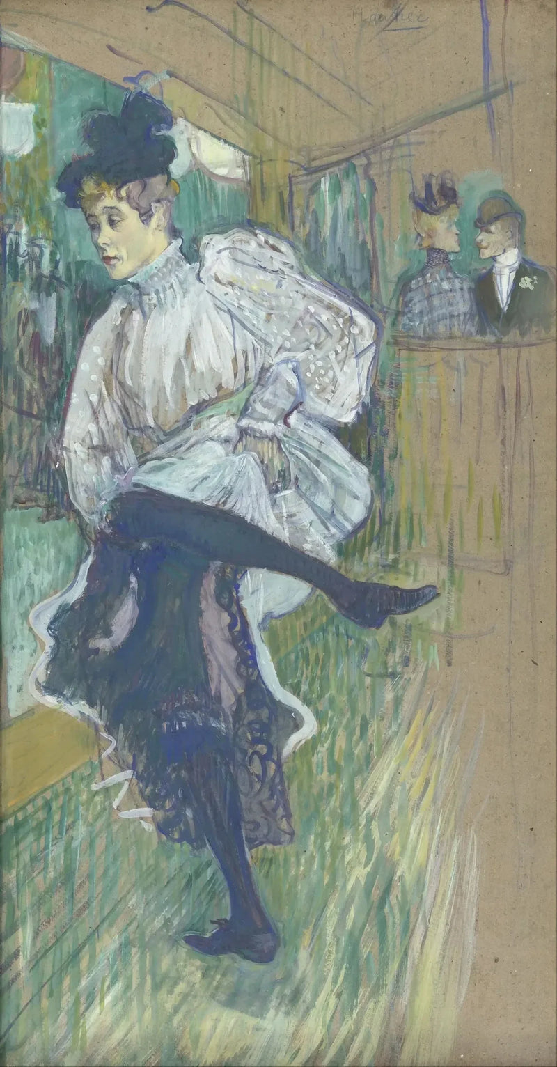 Jane Avril tańcząca - Henri de Toulouse-Lautrec