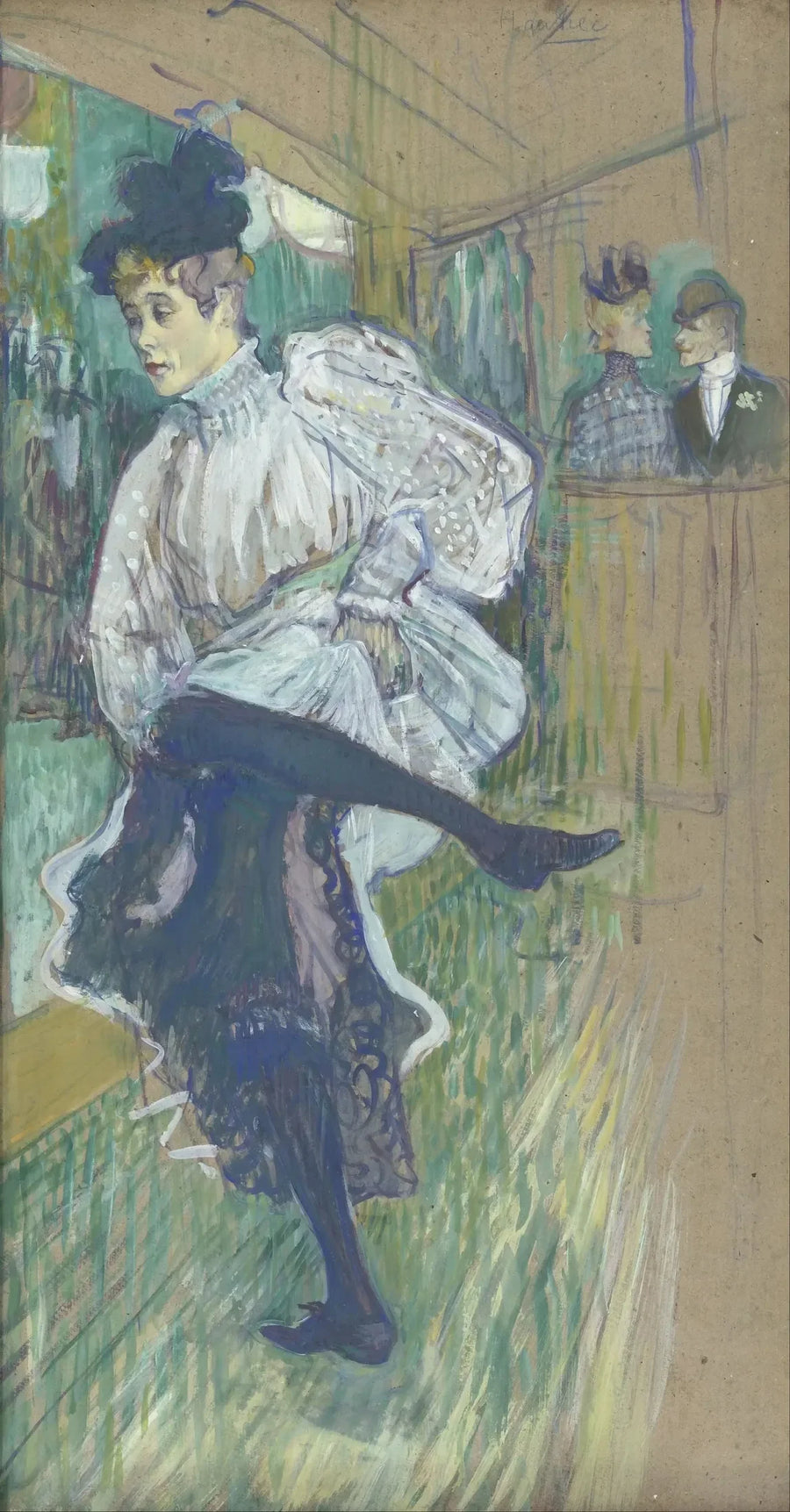 Jane Avril tańcząca - Henri de Toulouse-Lautrec