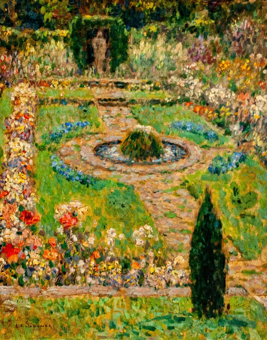 Ogród w Hampton Court - Henri Le Sidaner