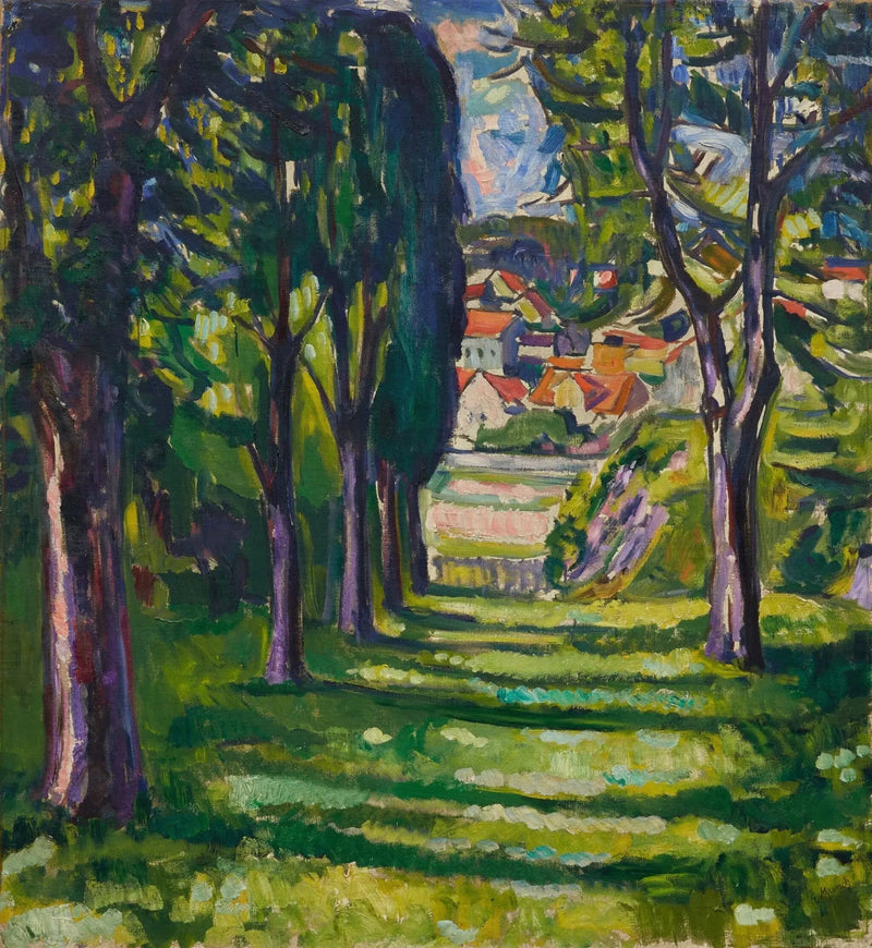 ogród w Kragerø - Edvard Munch