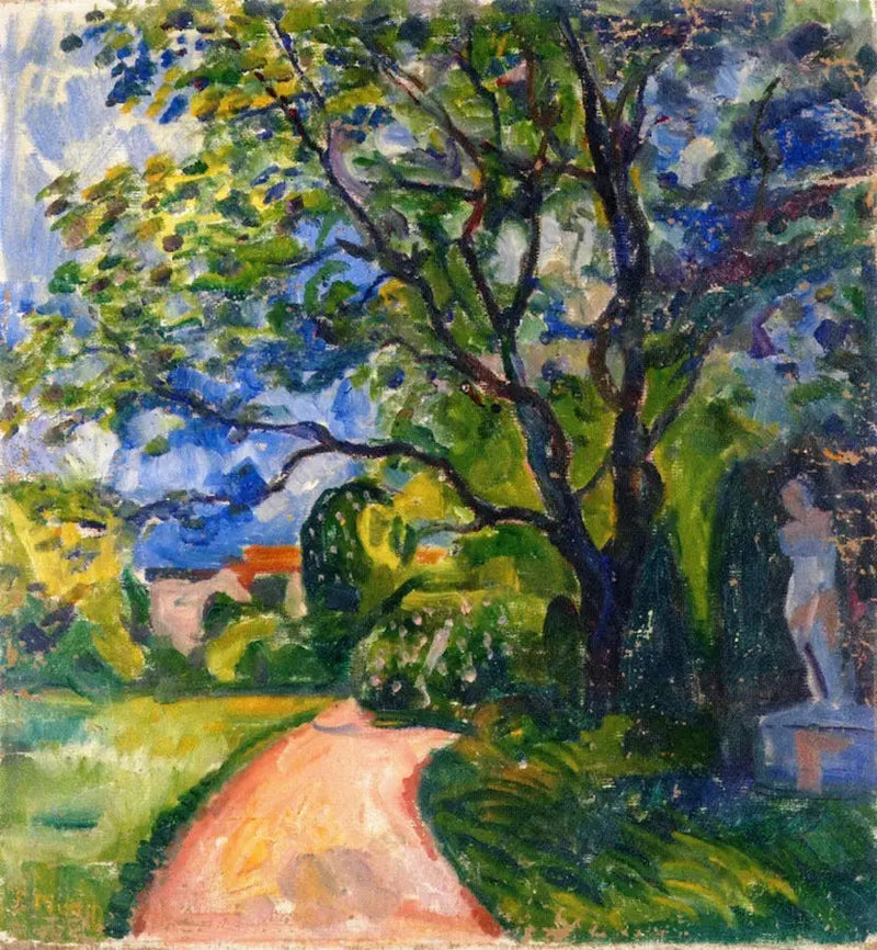 ogród w Lübecku - Edvard Munch