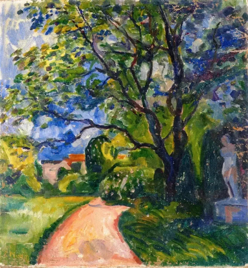 ogród w Lübecku - Edvard Munch