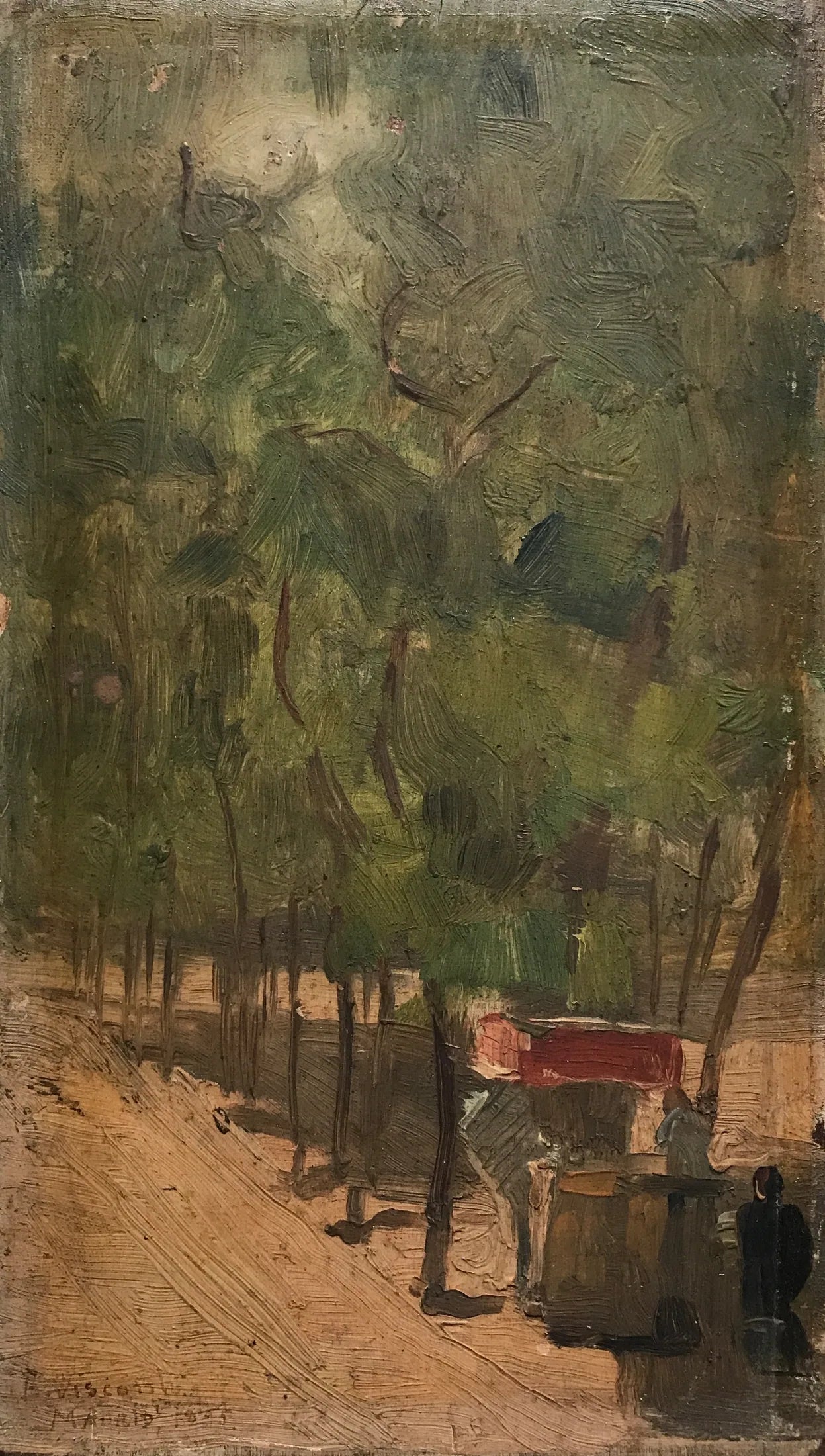 Jardin à Madrid - Eliseu Visconti image 1 copie de tableau peinte à la main