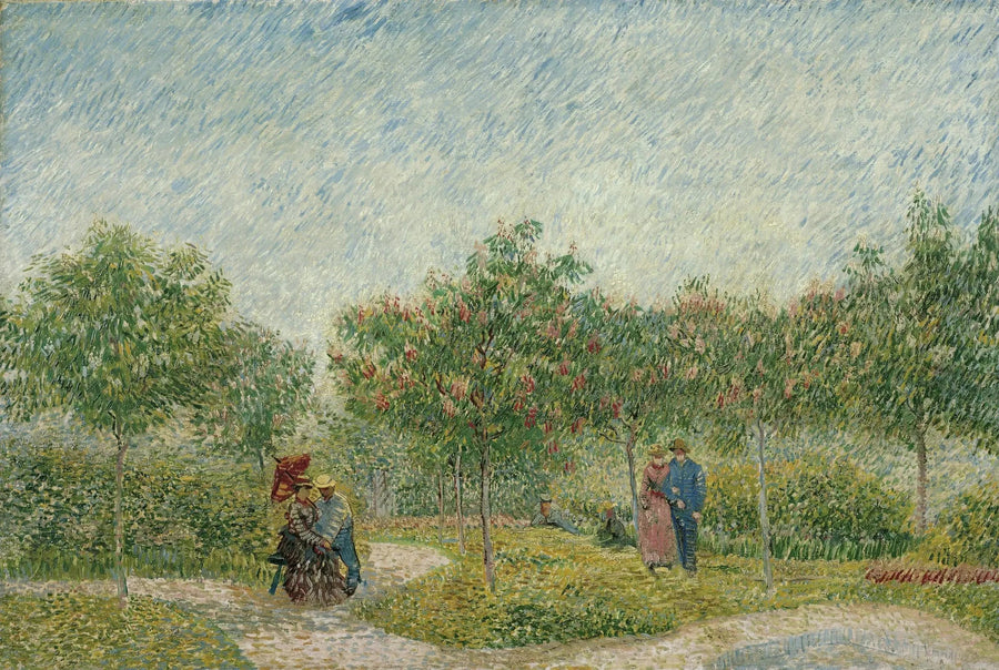 Ogród w Montmartre z zakochanymi - Vincent van Gogh