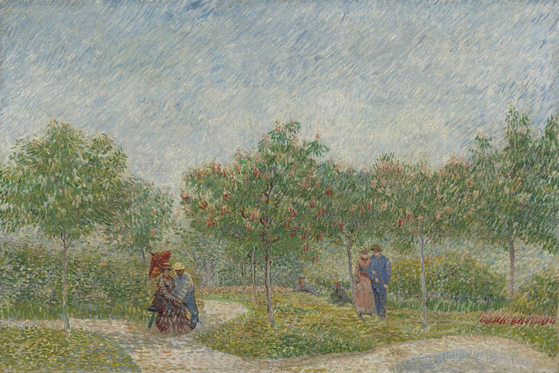 Ogród w Montmartre z zakochanymi - Vincent van Gogh