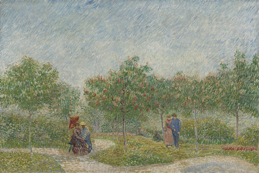 Ogród w Montmartre z zakochanymi - Vincent van Gogh