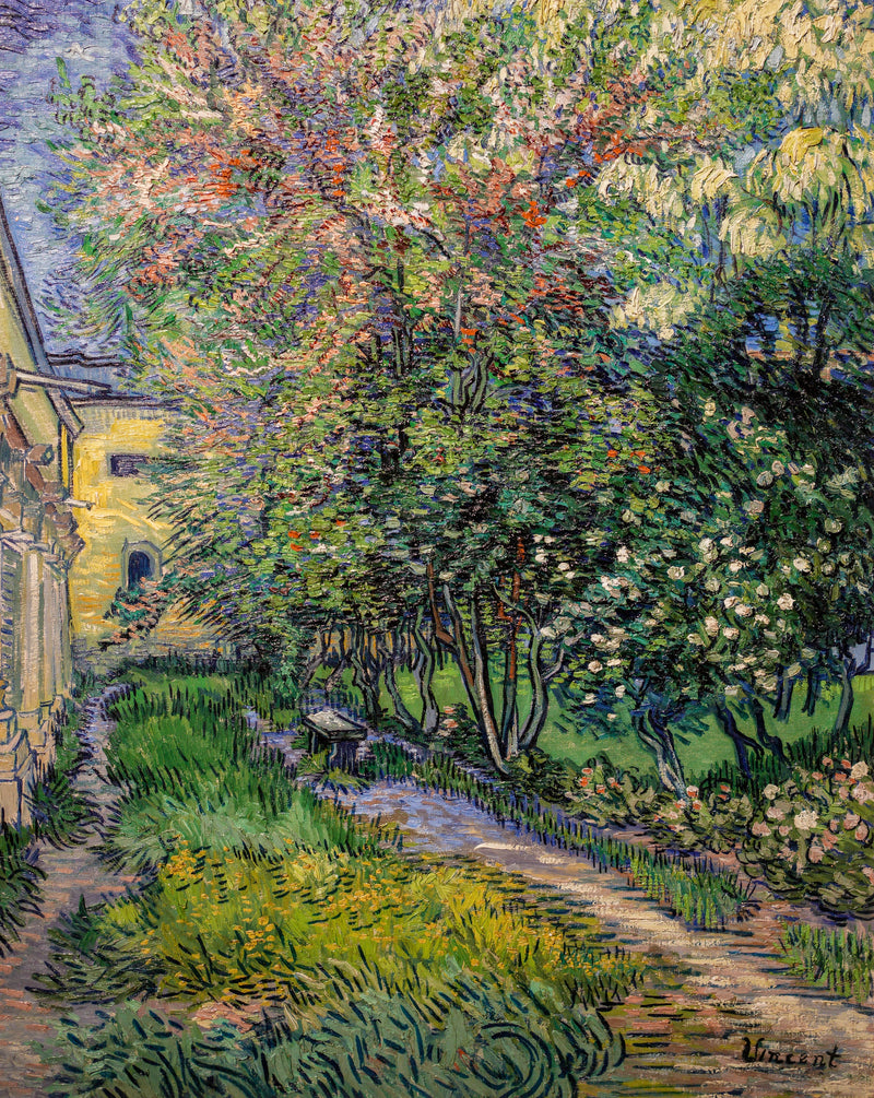 Ogród azylu w Saint-Rémy - Vincent van Gogh