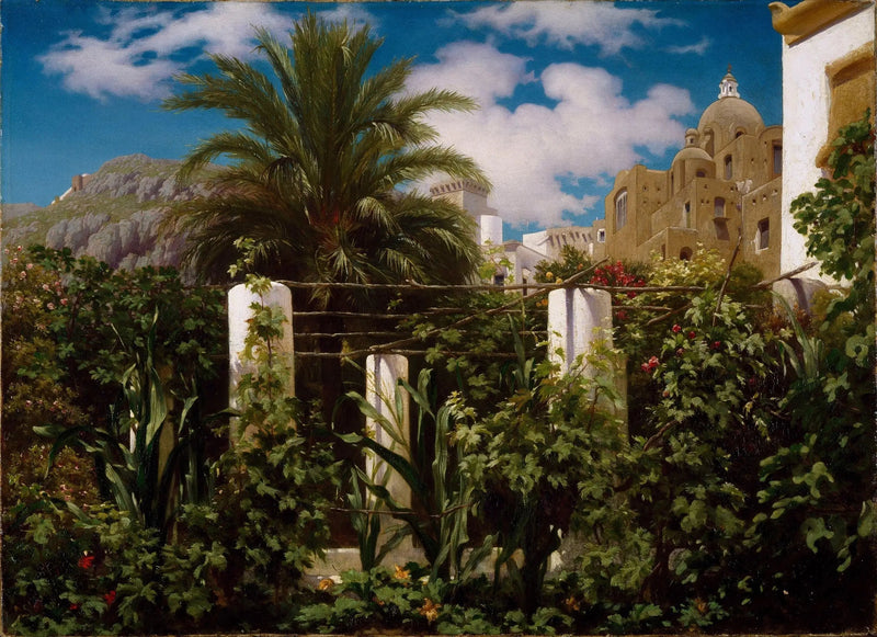 Ogród w gospodzie, Capri - Frederic Leighton