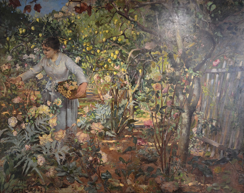 Ogród róż w Monako - Henri-Edmond Cross